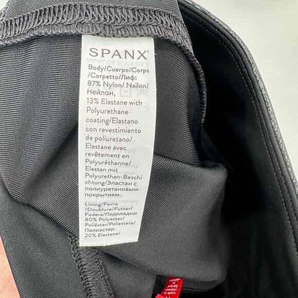 SPANX NWT Faux Leather Moto Leggings in Very Black // XS - Picture 11 of 14